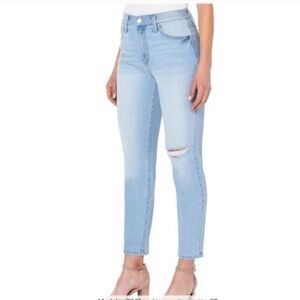 Rachel Rachel Roy Respect High Rise Straight Leg Mom Jean mid wash size 10/30